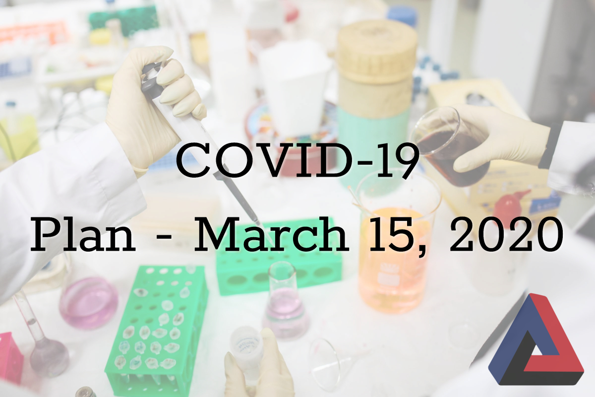 COVID – Plan (As of March 15, 2020)